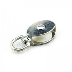 Lega in lega di zinco con puleggia in nylon fissata agli occhi