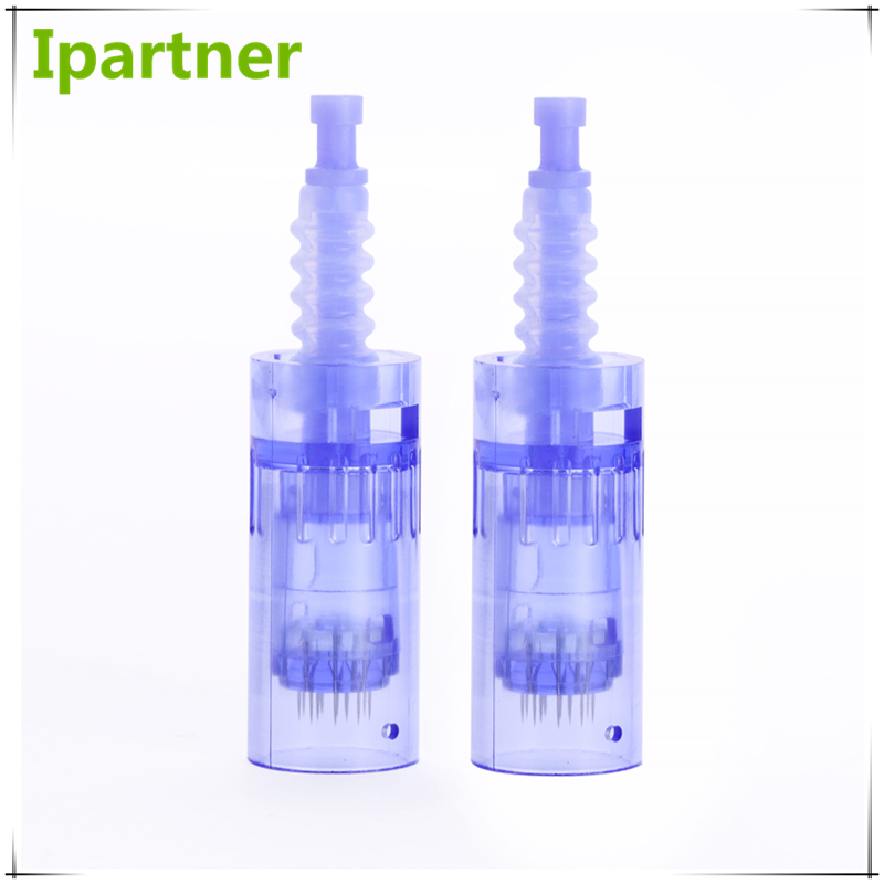 Ipartner 10 pezzi set di cartucce di ricambio a 12 aghi per Derma Pen Stamp EO sterilizzato