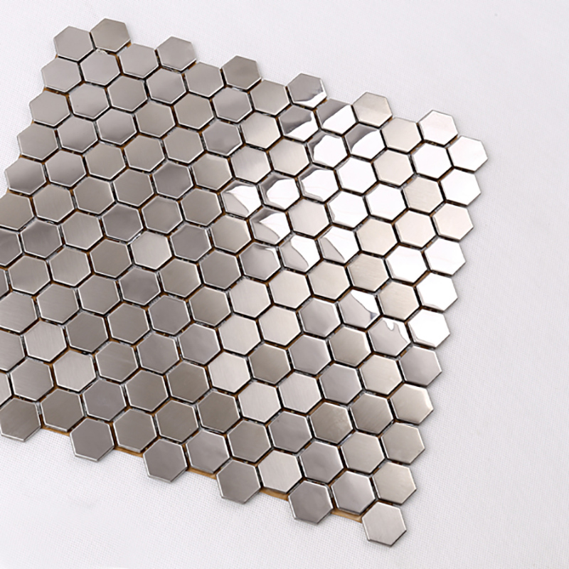 Mattonelle della cucina del mosaico della cucina del mosaico dell'acciaio inossidabile di esagono di alta qualità premio