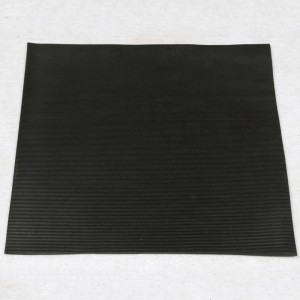 Strato di gomma SBR a costine antistatico per statici di potenza