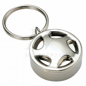 Portachiavi in ​​metallo con orologio al quarzo_B62759