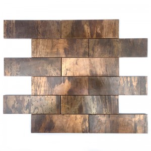 Mosaico in rame backsplash per bagno e decorazione