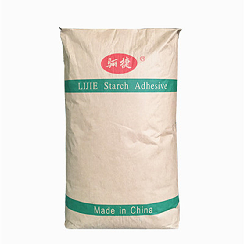 Colla di amido neutro di qualità alimentare per sacchetto di imballaggio, adesivo per sacchetto di carta di cemento/sacchi di carta Valve