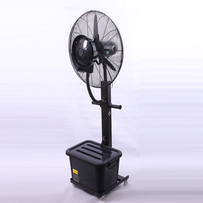 26inch regolabile, nuovo stile ricaricabili fabbrica nebbia fan acqua posizione industriale nebbia fan, acqua outdoor nebbia fan