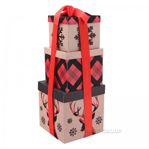 custom design confezione regalo di natale, regalo di compleanno scatolone, torta di scatoloni