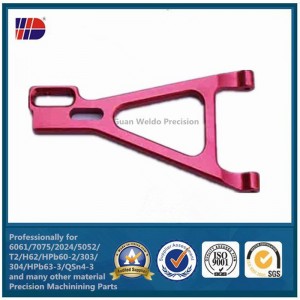 servizio di lavorazione cnc parte in alluminio di precisione con anodizzazione colorante