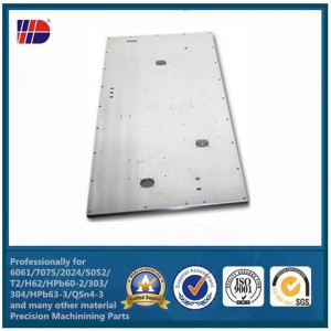 Piastra in alluminio di grandi dimensioni buona finitura cnc parti di lavorazione servizio di produzione
