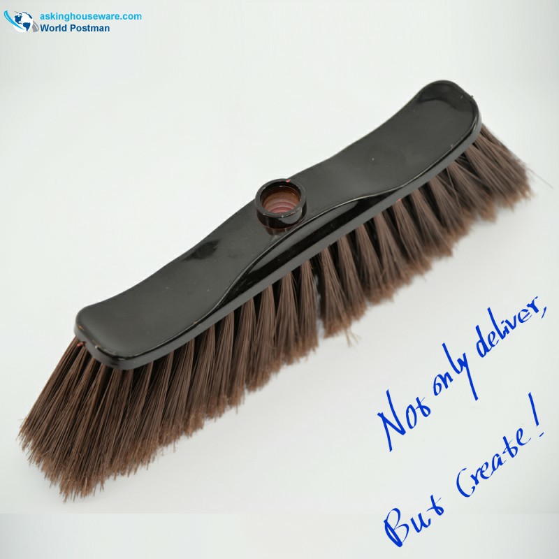 Akbrand Plastic Broom Head con bordo spazzolato rivestito Wave Shape