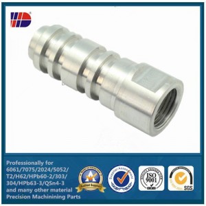 Pezzi meccanici di tornitura di precisione di CNC del metallo di alluminio dell'acciaio inossidabile