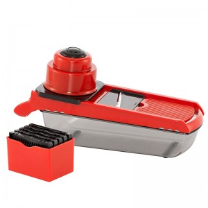 Cucina Affettaverdure Regolabile in acciaio inox Lame Cibo Frutta Julienne Affettatrice Cutter Chopper Grater