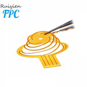 Produzione flessibile circuito stampato fpc adesivo poliimmide materiale dito oro Fingerprint flex circuito pcb cavo fpc