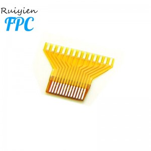 Produzione flessibile circuito stampato fpc adesivo poliimmide materiale dito oro Fingerprint flex circuito pcb cavo fpc
