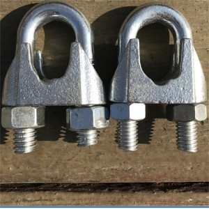 Prezzo di fabbrica Tipo zincato verniciato a polvere noi goccia Din 741 clip di cavo metallico