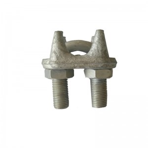 Morsetto per funi metalliche a clip tipo heavy duty in acciaio al carbonio