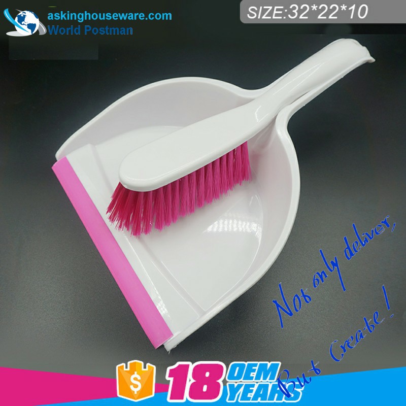 Akbrand Dustpan Brush Broom con design a forma di onda Linea in PVC all'ingresso Dustpan