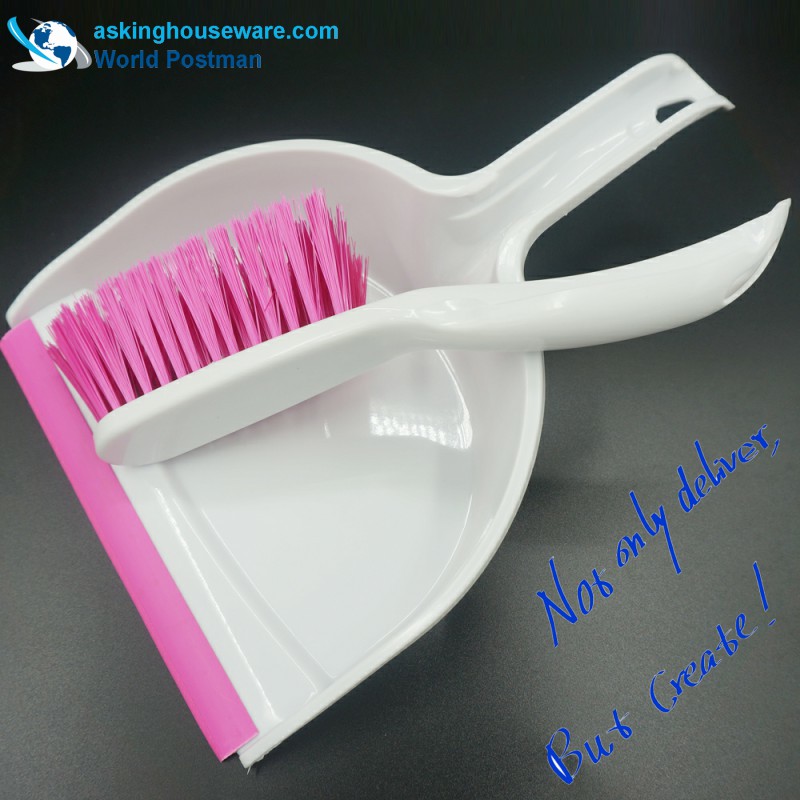 Akbrand Dustpan Brush Broom con design a forma di onda Linea in PVC all'ingresso Dustpan