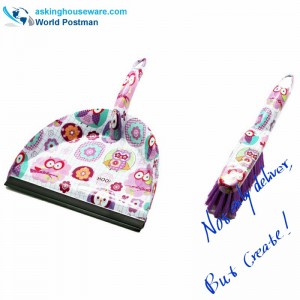 Akbrand Water Mark Dustpan Brush Broom con PVC Line all'ingresso Dustpan