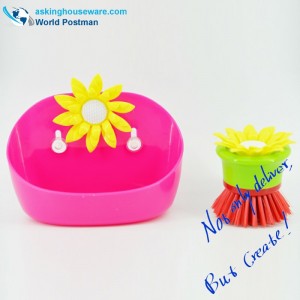 Akbrand Kitchen Cleaning Brush e Storage Box Set con ventose laterali