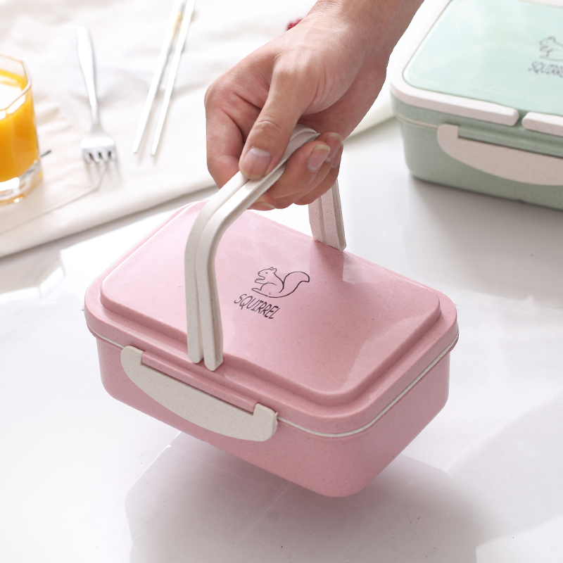 A prova di perdite Con 3 comparti Contenitori Bento Lunch Bento-Free per bambini