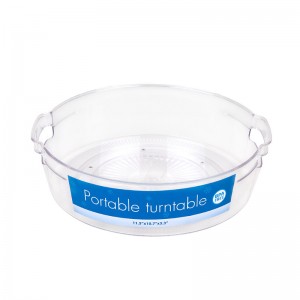 Vassoio Organizer per giradischi portatile trasparente