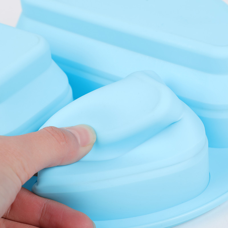 Bento Box espandibile e pieghevole Contenitore in silicone per bambini, contenitori in plastica per alimenti