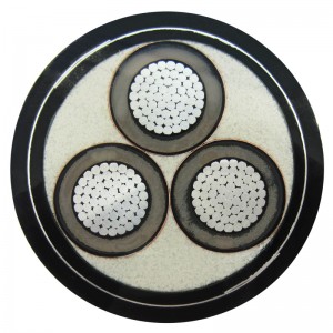 Cavo di acciaio per cavi elettrici di media tensione 11KV 3 con cavo blindato / PVC