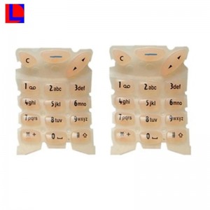 OEM ha accolto la tastiera in gomma con bottone in silicone su misura