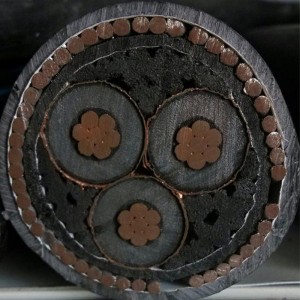 3core 1 core 400mm2 Cavo corazzato in rame Swa / Cavo elettrico di alimentazione