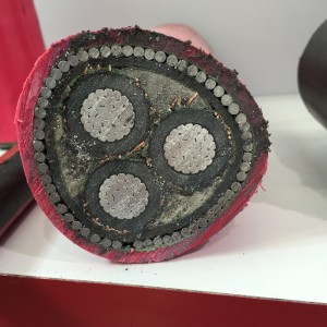 SANS 1339 XLPE isolato 6mm 3 core Swa cavo blindato per tensioni nominali 3,8 / 6,6 KV a 19/33 KV