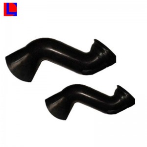 Tubo in gomma siliconica grigio rinforzato con FDA ecologico