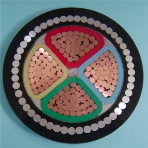 4x300mm2 Cavo Armato Swa 4 Core Elettrico Con Armatura in Filo di Acciaio