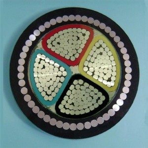 Cavo blindato in alluminio 600v Xlpe Cavo cavo Swa Hdpe Cavo armonico da 150 Mm a 4 conduttori