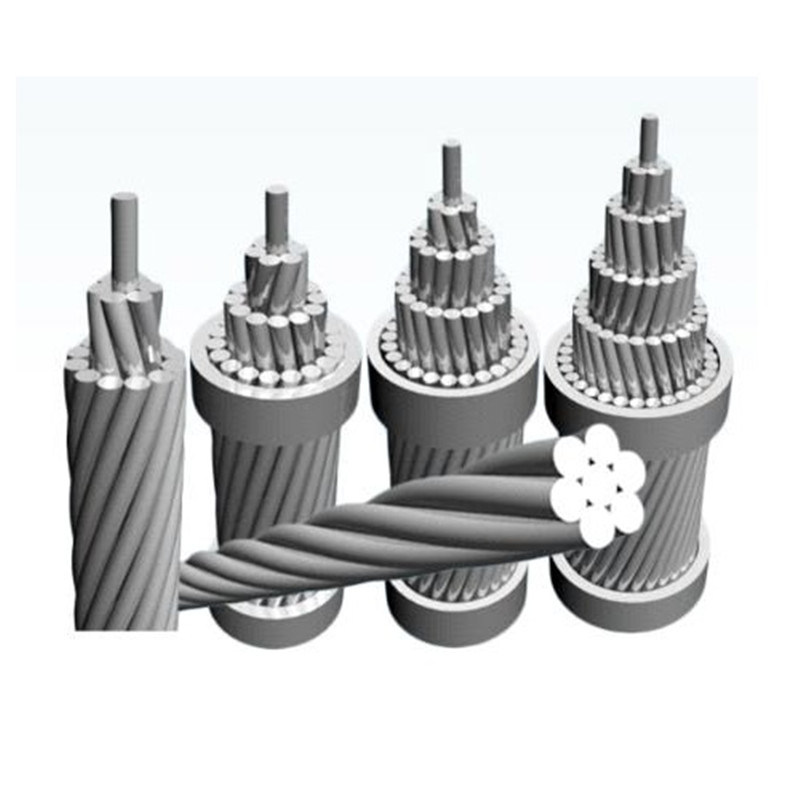 Conduttore nudo rinforzato in acciaio Cavo conduttore in alluminio ACSR IEC61089, ASTM B-232, BS215