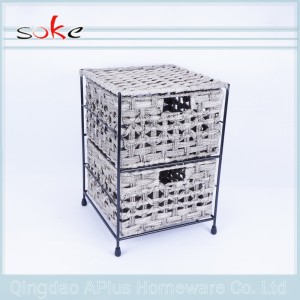 Scomparto di immagazzinaggio fatto a mano durevole del rattan del PE