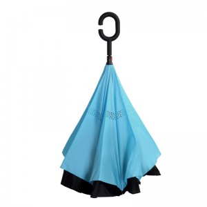 Ombrello a pioggia a due strati con stampa C a doppio strato personalizzato