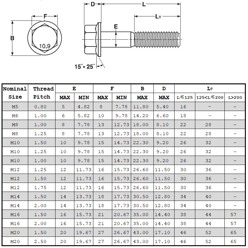 Din6921 grado 10.9