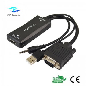 Alimentazione da VGA a HDMI femmina + Audio + USB Codice: FEF-HIC-011