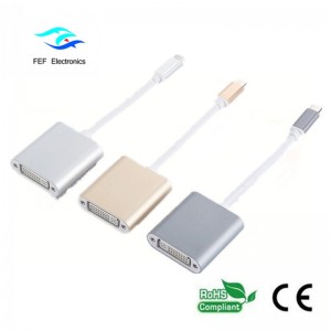 Convertitore USB da USB TYPE-C a DVI Codice: FEF-USBIC-003