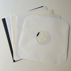 12 tasche interne in vinile bianco LP per dischi in vinile 33RPM