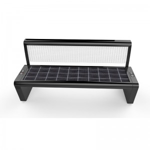 Solar Smart Bench Cavalletto bici opzionale e schermo a LED sul retro