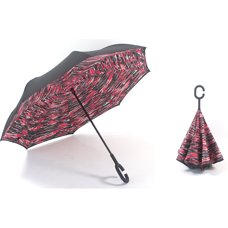 Ombrello a fiori con logo invertito ombrello dritto Funzione di apertura manuale
