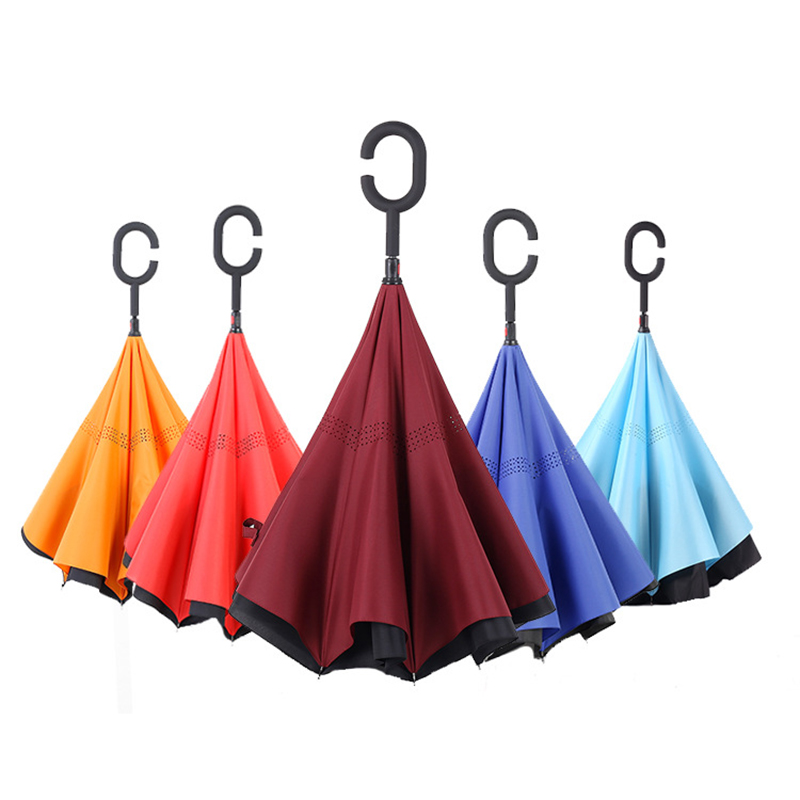 Ombrello a fiori con logo invertito ombrello dritto Funzione di apertura manuale