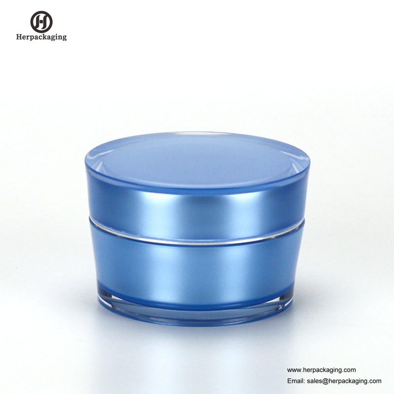 HXL227 vaso cosmetico acrilico vuoto rotondo di lusso