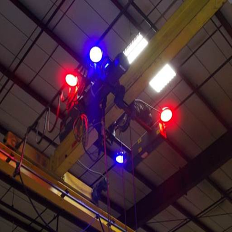 Luce di segnalazione per gru sospesa Faretto LED 84-120W-Rosso / Blu