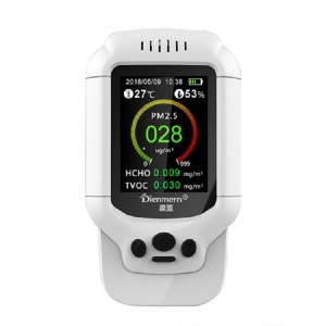 Dienmern DM502 PM2.5 Misuratore d'aria professionale per misuratore di particelle di alta qualità con misuratore laser professionale per PM1.0 PM10 Display LCD Air Dete