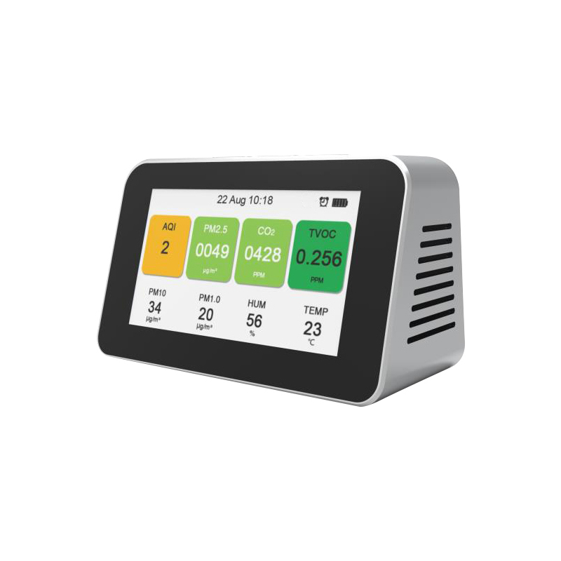 Dienmern 2019 Rilevatore portatile di qualità dell'aria Rilevatore di aria interna PM2.5 per CO2 PM1.0 PM10 monitor di qualità dell'aria intelligente HCHO