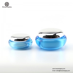 HXL226 vaso cosmetico acrilico vuoto rotondo di lusso