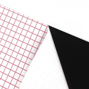 Pellicola in plastica PP con dimensioni personalizzate, verde / nero / bianco