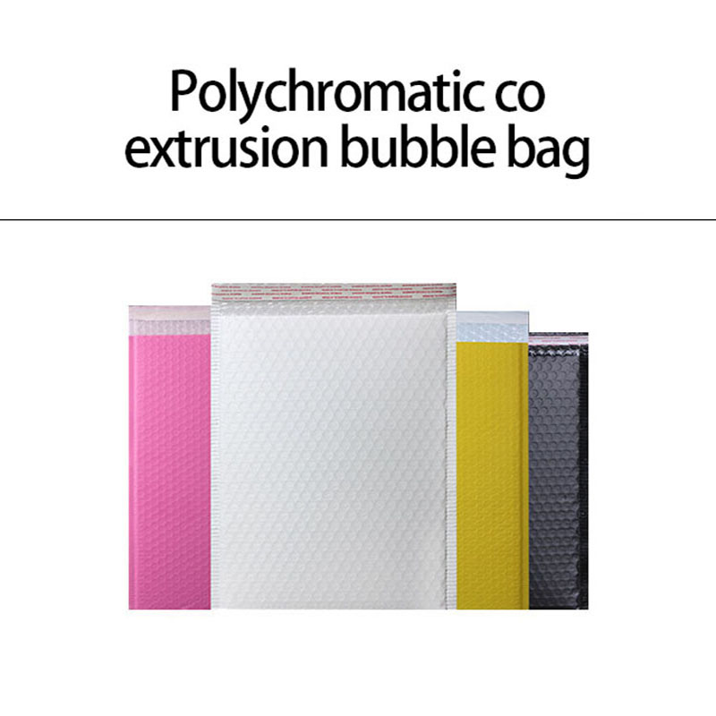 Autoadesiva propria stampa logo lucido alluminio foilfilm personalizzato rosa oro metallizzato bolla sacchetti di posta