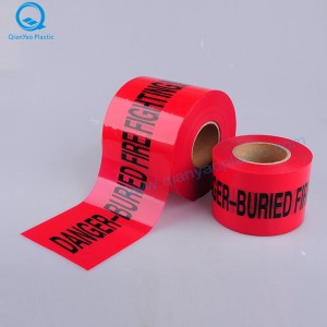 Nastro di avvertimento sotterraneo GAS; ELECTRICITY Nastro di avvertimento sotterraneo; Nastro di avvertenza Underground FIRE